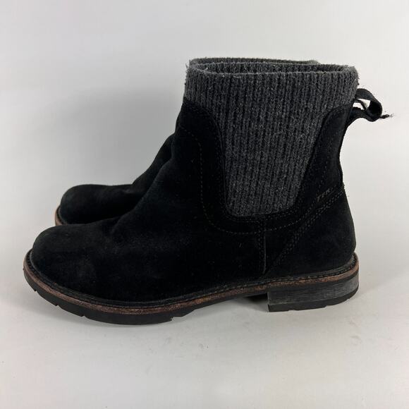 L.L Bean East Point Chelsea boots women's size 7 black leather ankle booties - Picture 5 of 11